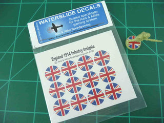 Axis & Allies 1914 British Roundel Infantry Base Water Slide Decal