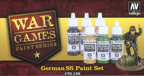 German SS Paint Set from Vallejo (6) Colors