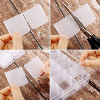 24/36 Grids Plastic Organizer Box Craft Organizer Storage with Adjustable Dividers - Combat Miniatures