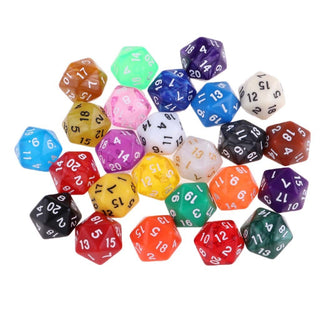 25Pcs Polyhedral D20 Dice - Combat Miniatures