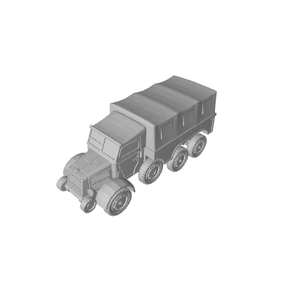 3D Printed Raba 38M Botond Covered Truck (x10)
