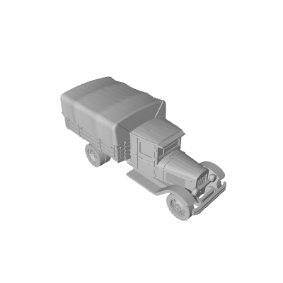 3D Printed Russian ZIS-5 Covered SWB Truck (x10)