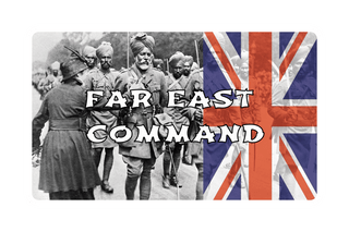 3.5" x 5.5 Far East Command Combat Label with Title (2 Variations) - Combat Miniatures