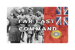 3.5" x 5.5 Far East Command Combat Label with Title (2 Variations) - Combat Miniatures