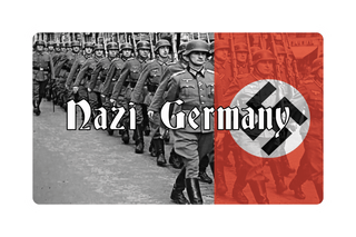 3.5" x 5.5" Nazi Germany Combat Label with Flag - Combat Miniatures