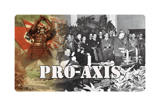 3.5" x 5.5 " Pro - Axis Label with Propaganda Poster and Title - Combat Miniatures