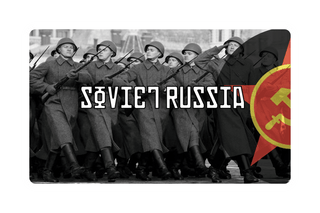 3.5" x 5.5" Soviet Russia Combat Label with Title (2 variants) - Combat Miniatures