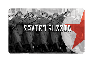 3.5" x 5.5" Soviet Russia Combat Label with Title (2 variants) - Combat Miniatures