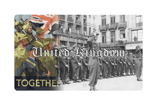 3.5" x 5.5" UK Combat Label with Poster & Title - Combat Miniatures