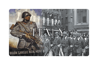 3.5x5.5 WW2 Italian Combat Label with Poster & Name - Combat Miniatures