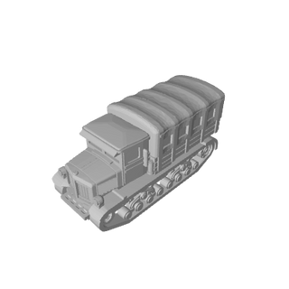 3D Printed 1/285 Micro Armour Russian Voroshilovets Tractor (x10) - Combat Miniatures