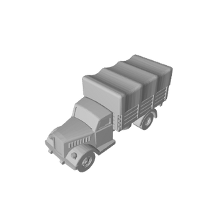 3D Printed 1/285 Opel Blitz Covered (x10) - Combat Miniatures