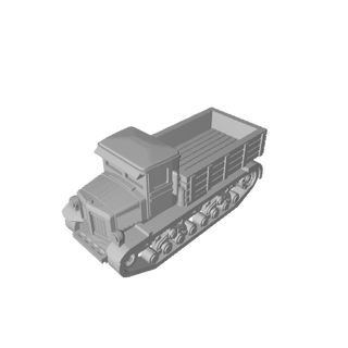 3D Printed 1/285 Russian Voroshilovets Tractor Open Back (x10) - Combat Miniatures