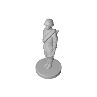 3D Printed 1/72 WW2 Russian Infantry (x10) - Combat Miniatures