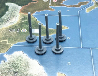 3D Printed 34mm Tall Flight Stands w/ Magnets (x5) - Combat Miniatures