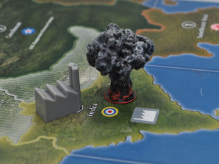 3D Printed Atomic Blast/Mushroom Cloud (x6) - Combat Miniatures