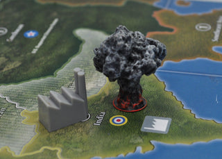 3D Printed Atomic Blast/Mushroom Cloud (x6) - Combat Miniatures