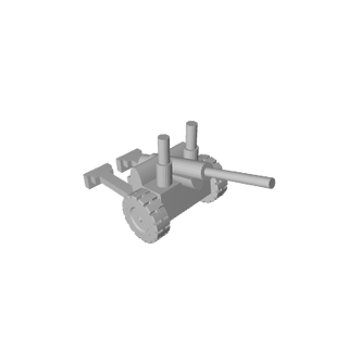 3D Printed BL 5.5inch Medium Artillery (x10) - Combat Miniatures