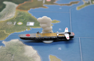 3D Printed Black, Gray or White Cloud Damage Marker (x1) - Combat Miniatures