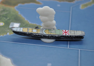 3D Printed Black, Gray or White Cloud Damage Marker (x1) - Combat Miniatures