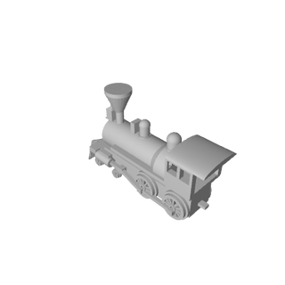 3D Printed Civil War Area Steam Engine (x10) - Combat Miniatures