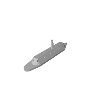 3D Printed CSS Virgina Iron Clad (x10) - Combat Miniatures