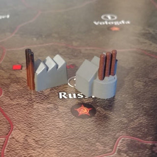 3D Printed Industrial Complex for Board Games (x10) - Combat Miniatures