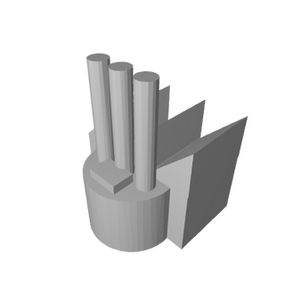 3D Printed Industrial Complex for Board Games (x10) - Combat Miniatures