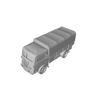 3D Printed Italian Fiat 626 Truck with Cover (x10) - Combat Miniatures