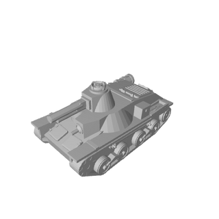 3D Printed Japanese Type 95 Ha - Go Light Tank (x10) - Combat Miniatures