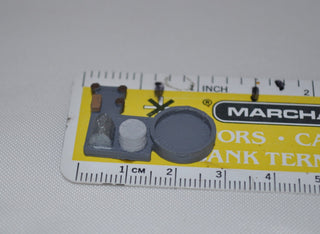 3D Printed Naval Base with AA Platform Style 2 (x5) - Combat Miniatures