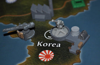 3D Printed Naval Base with AA Platform Style 2 (x5) - Combat Miniatures