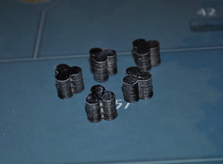 3D Printed Oil Barrels (x5) - Combat Miniatures