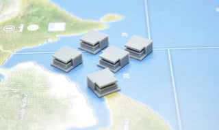 3D Printed Omaha Beach Block House (x5) - Combat Miniatures