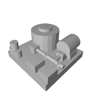 3D Printed Small Naval Fuel Depot Marker (x10) - Combat Miniatures