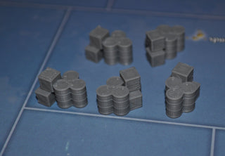 3D Printed Supply Stock Pile (x5) - Combat Miniatures