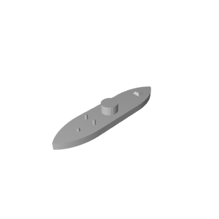 3D Printed USS Monitor Iron Clad (x10) - Combat Miniatures