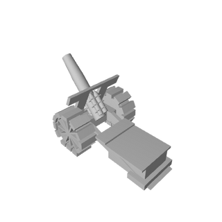 3D Printed WW1 Howitzer (x10) - Combat Miniatures