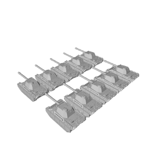 3D Printed WW2 German Panther Medium Tank (x5) - Combat Miniatures