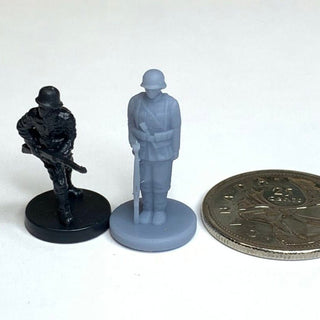 3D Printed WW2 German Rifleman (x10) - Combat Miniatures