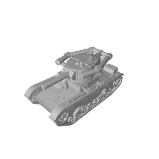 3D Printed WW2 Russian T - 26 Light Tank (x10) - Combat Miniatures
