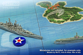 50Pc Axis & Allies 1941 & 1942 Roundel Upgrade. - Combat Miniatures