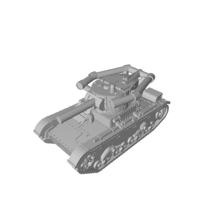 3D Printed WW2 Russian T-26 Light Tank (x10)