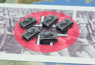 5pc 3D Printed German Panzer III Set - Combat Miniatures
