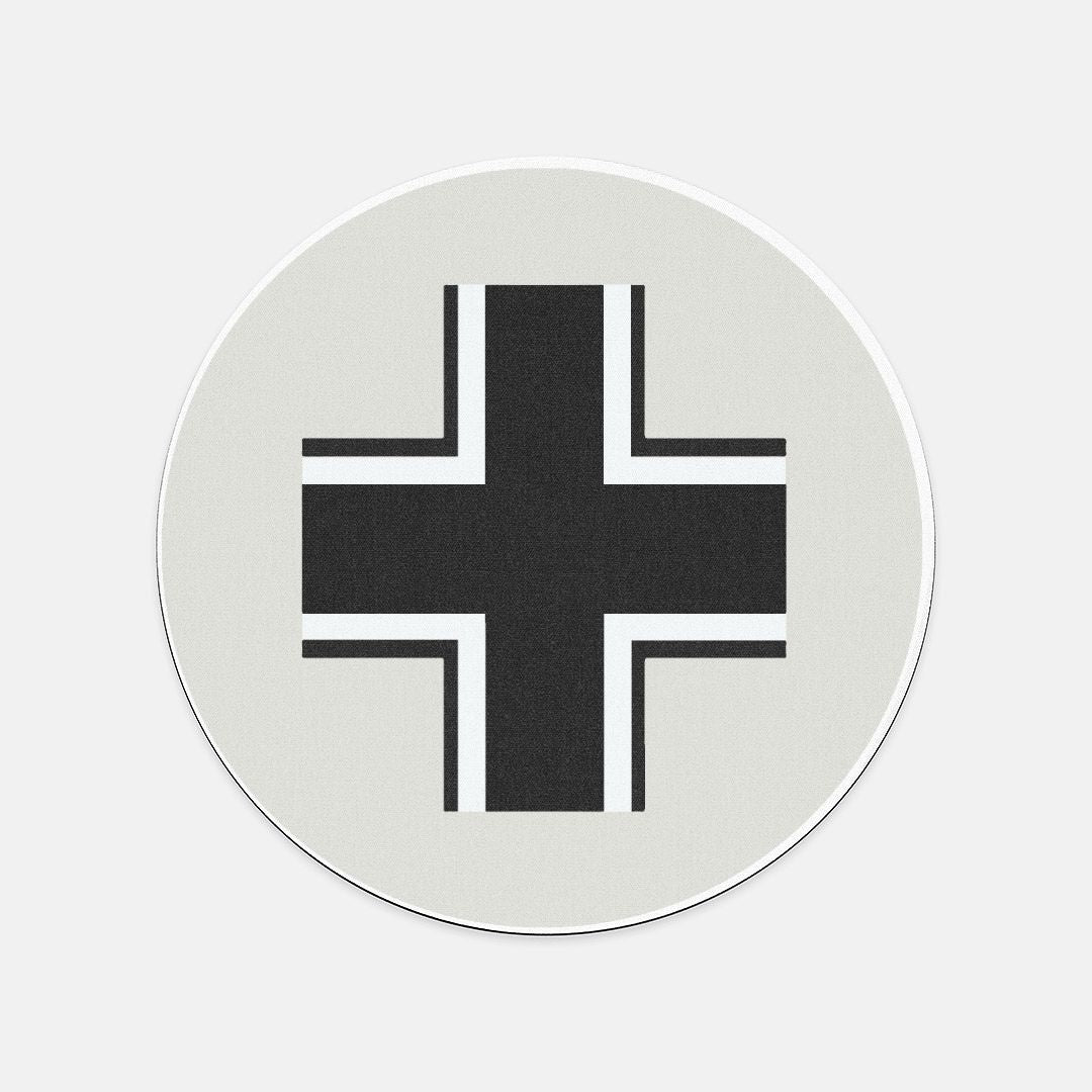 Axis & Alles German Roundel in Gray Mouse Pad (Round)