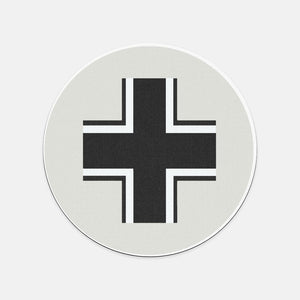 Axis & Alles German Roundel in Gray Mouse Pad (Round)