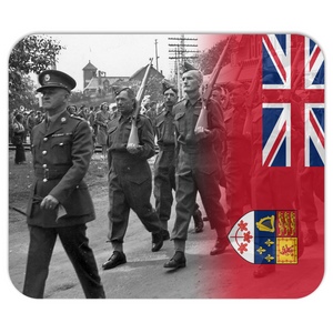 Custom WW2 Canadian Soldiers with Flag Mousepad