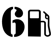 6pc "Do It Yourself" 16mm Six Sided Fuel/Movement Dice - Combat Miniatures