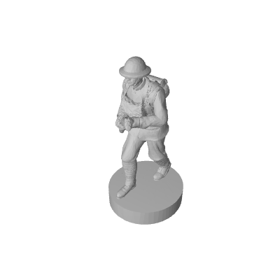 3D Printed WW1 US Infantry (x10)
