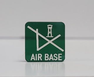 .75" Large Air Base Marker with White Acrylic In - Fill (x10) - Combat Miniatures